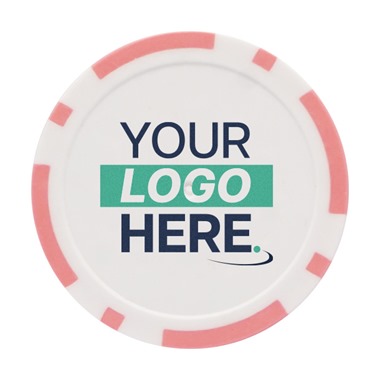 Personalised Golf Poker Chip | Pink