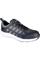 Portwest FT15 Black/Blue Steel Textile Trainer S1P FO SR