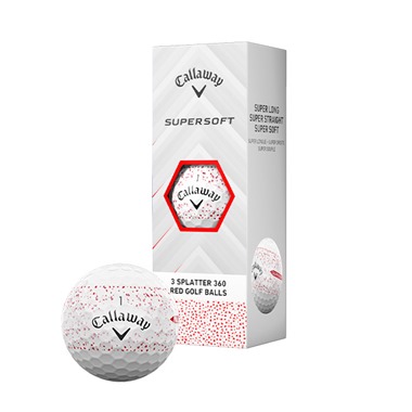 Callaway Supersoft Red Splatter Golf Balls 2025