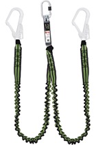 Kratos Safety FA3080015 1.5mtr Twin Expandable Shock Absorbing Lanyard