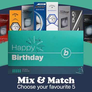Happy Birthday Golf Ball Gift Set - Selection Box