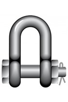 1250kg Stainless Steel Dee Shackle with Safety Bolt