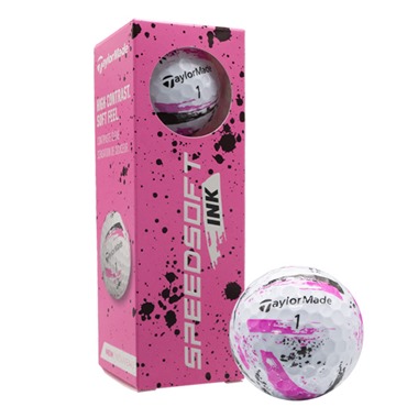 TaylorMade Speedsoft Ink Pink Golf Balls 2024