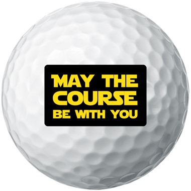 May the Course Be With You Golf Balls