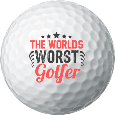 “The World’s Worst Golfer” Golf Balls