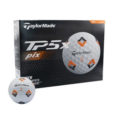 TaylorMade TP5x Pix White Golf Balls 2024