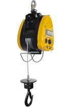 300kg 110volt Wire Rope Hoist c/w Hook Attachment 25mtr Lifting Height