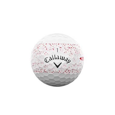 Callaway Supersoft Red Splatter Golf Balls 2025