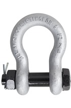 3.25 Ton Alloy Bow Shackle, Safety Pin by LiftinGear.