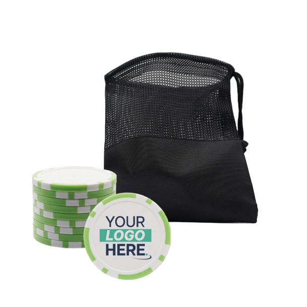 Personalised Golf Poker Chip | Light Green