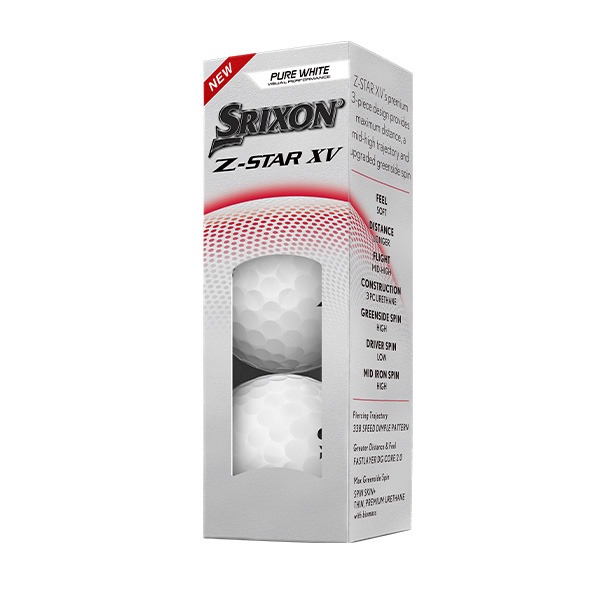 three srixon z star xv golf balls