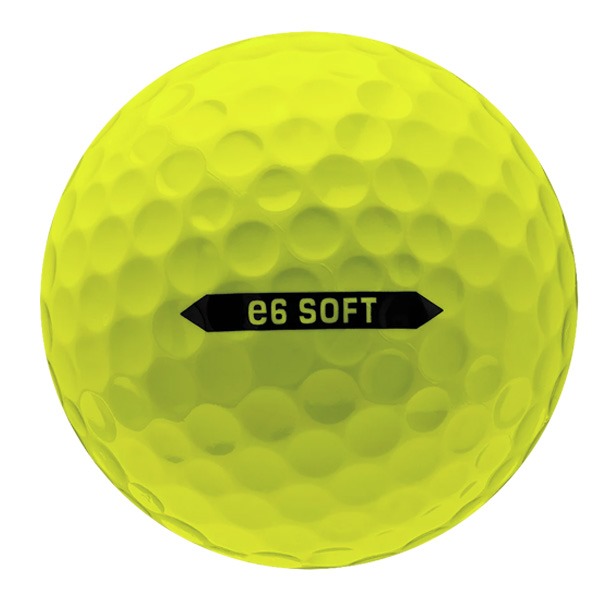 Yellow Bridgestone e6 golf ball