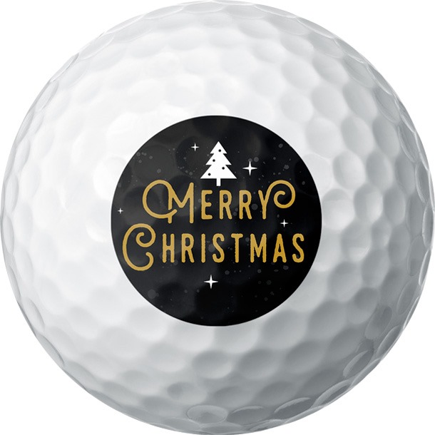 Simple Merry Christmas Golf Ball