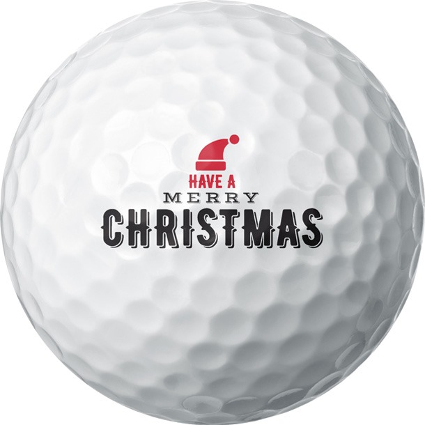 Have A Merry Christmas Golf Ball