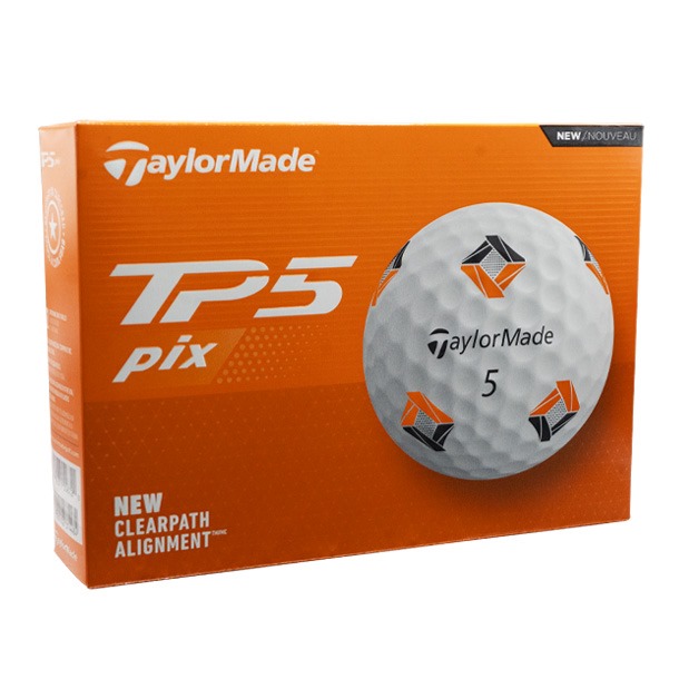 TaylorMade TP5 Pix White Golf Balls 2024