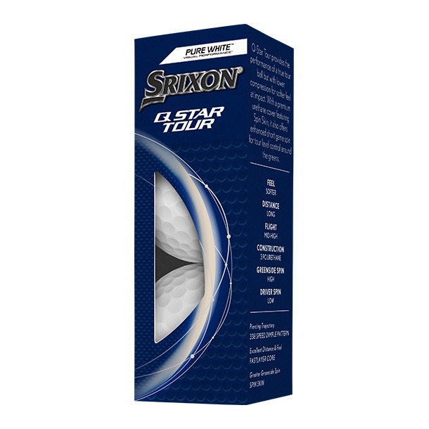 Srixon Q-Star Tour Pure Golf Balls 2024 Sleeve