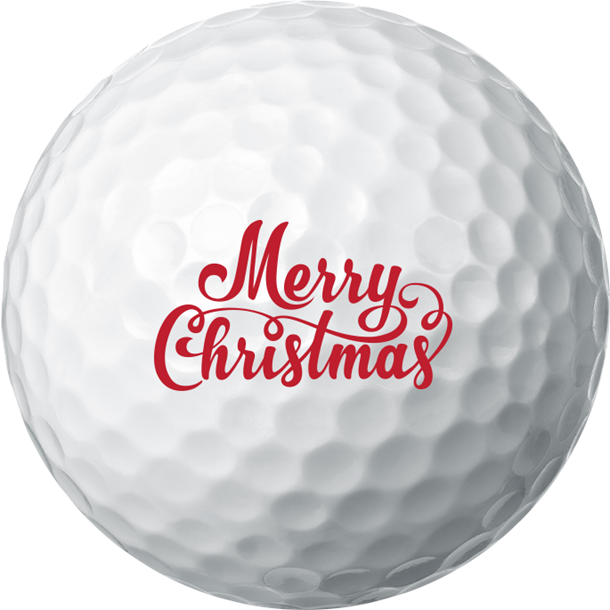Merry Christmas Golf Ball