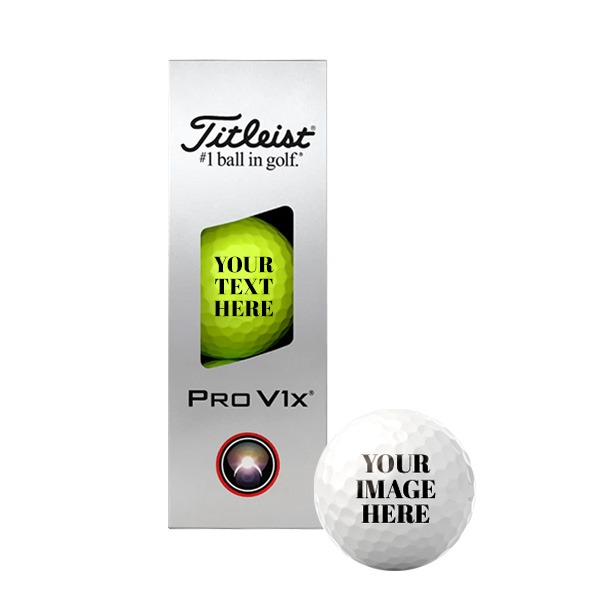 Personalised Titleist Pro V1x yellow