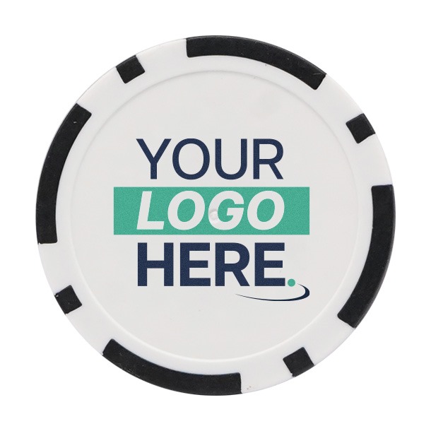 Personalised Golf Poker Chip | Black