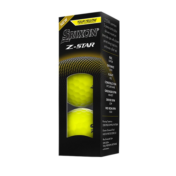 Srixon Z-Star Yellow Golf Balls 2025