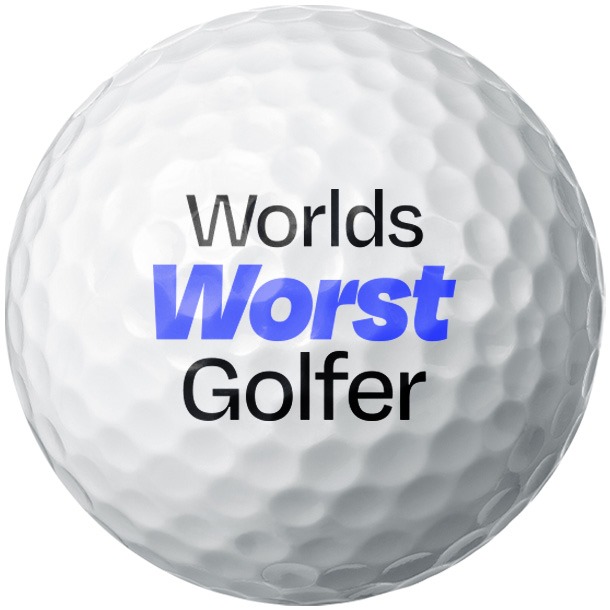 'World's Worst Golfer' Funny Golf Balls