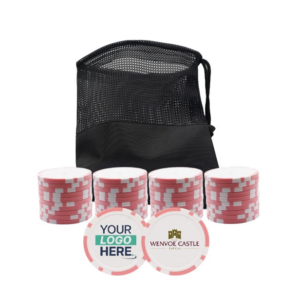 Personalised Golf Poker Chip | Pink