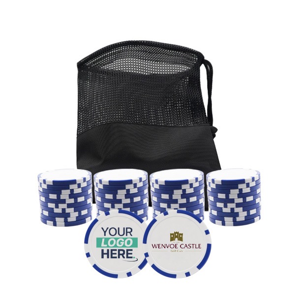 Personalised Golf Poker Chip | Dark Blue
