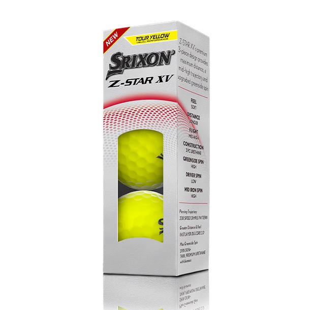 Srixon Z-Star XV Yellow Golf Balls 2025