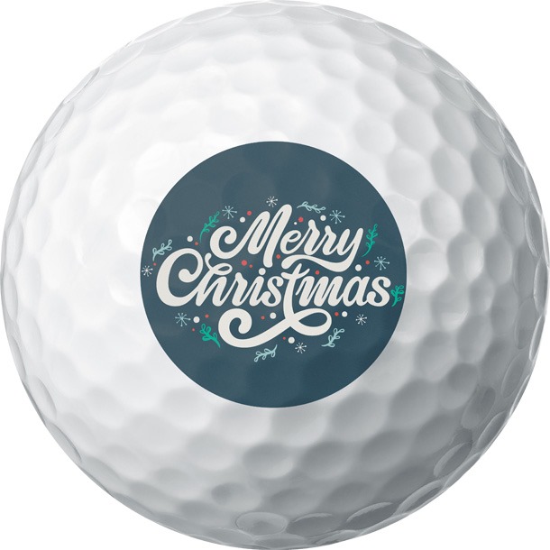 Vintage Merry Christmas Golf Ball