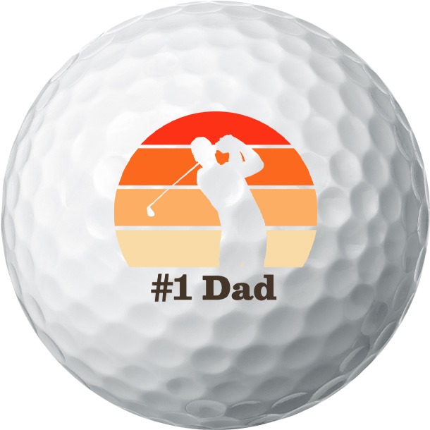 #1 dad golf ball