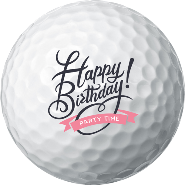 Happy Birthday Golf Balls