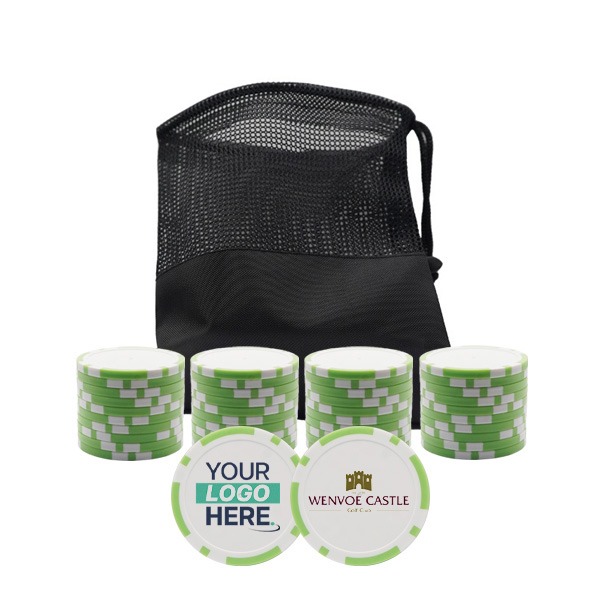 Personalised Golf Poker Chip | Light Green