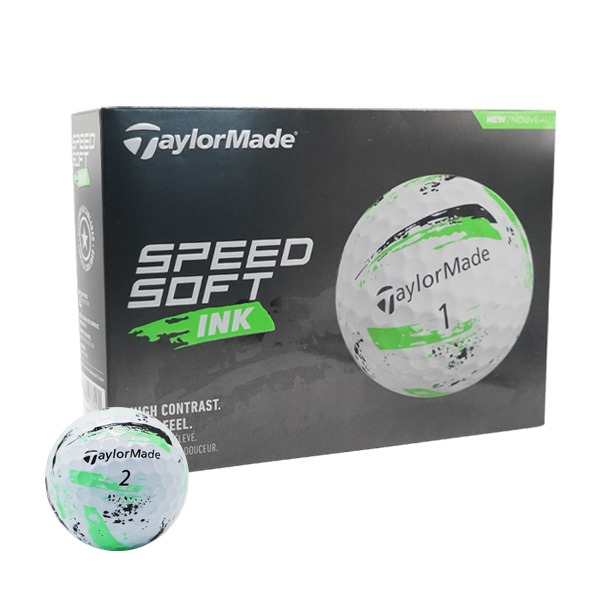 TaylorMade Speedsoft Ink Green Golf Balls 2024
