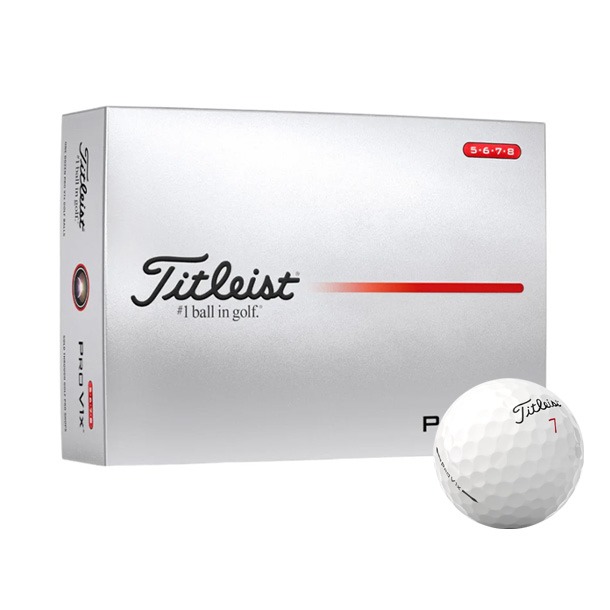 Titleist Pro V1x White High Numbers Golf Balls 2025