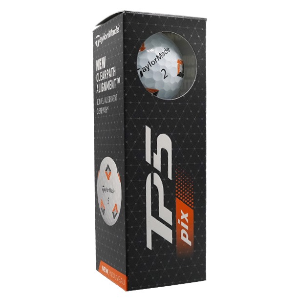 TaylorMade TP5 Pix White Golf Balls 2024