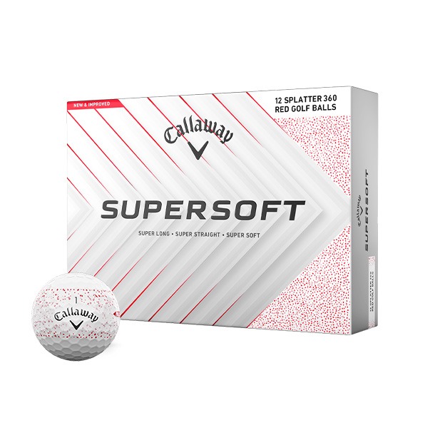 Callaway Supersoft Red Splatter