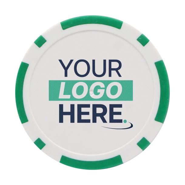 Personalised Golf Poker Chip | Dark Green