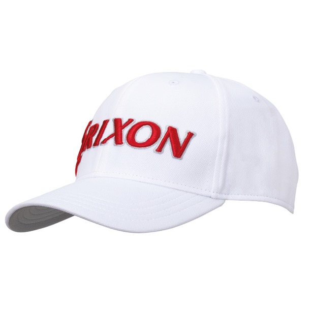 Pro Golf Cap White (Red Srixon, Cleveland & Dunlop Logo)