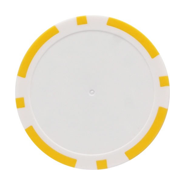 Personalised Golf Poker Chip in Yellow