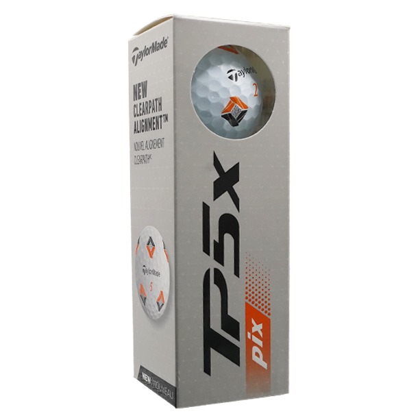 TaylorMade TP5x Pix White Golf Balls 2024