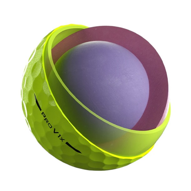 yellow Titleist Pro V1x