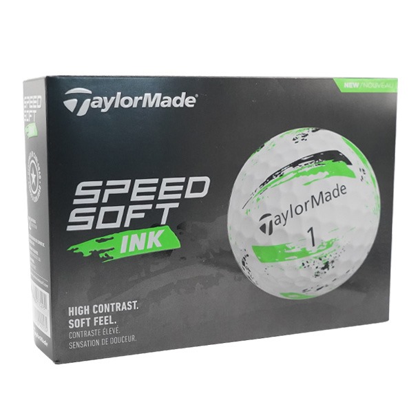 TaylorMade Speedsoft Ink Green Golf Balls 2024