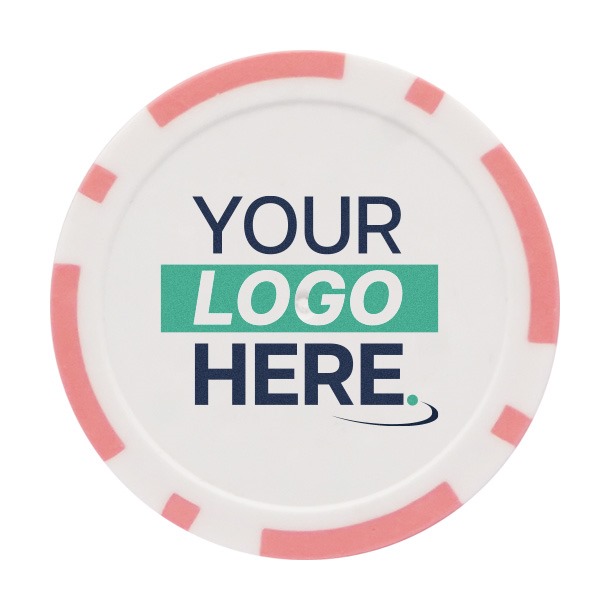 Personalised Golf Poker Chip | Pink