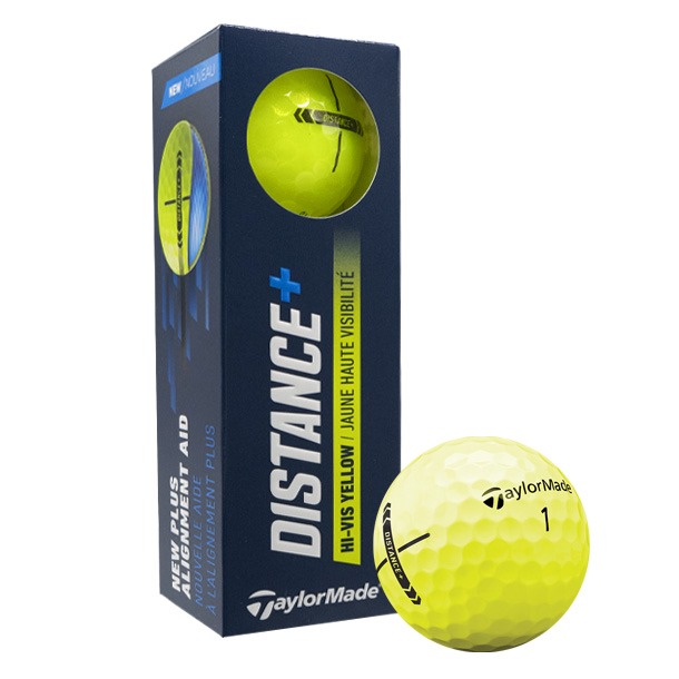 TaylorMade distance plus golf balls yellow