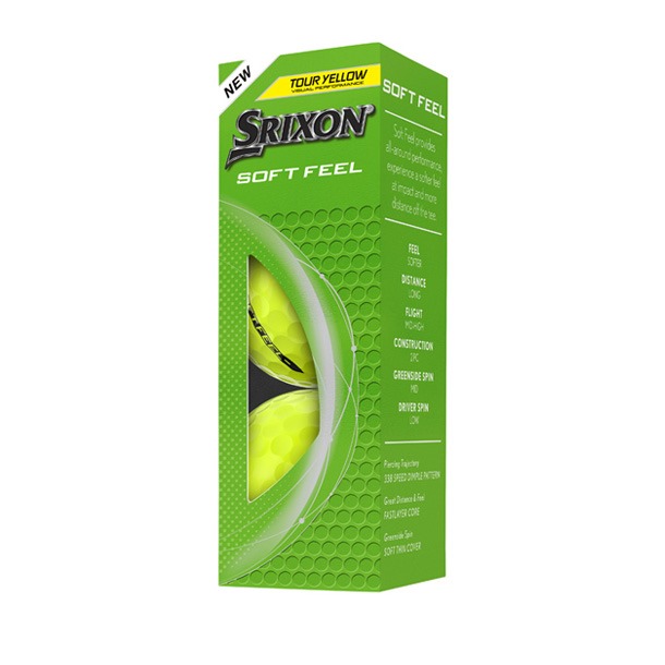 Yellow Srixon Soft Feel Golf Balls
