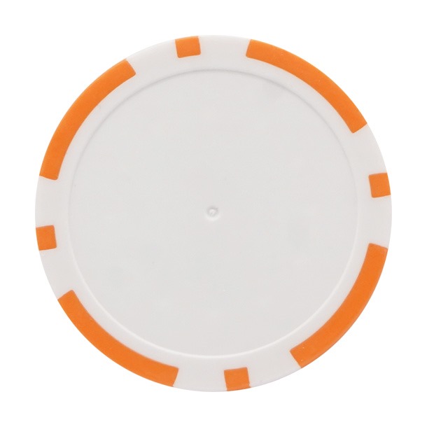 Personalised Golf Poker Chip | Orange