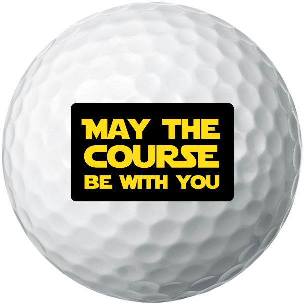 ‘May the Course Be With You’ - Joke Star Wars Golf Ball