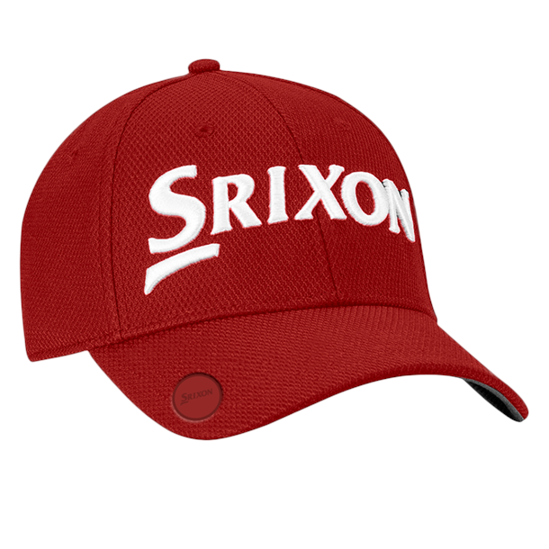 Srixon Ball Marker Golf Cap - Red (White Srixon Logo)