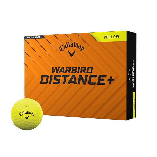 Callaway Warbird Distance+ Yellow Golf Balls 2025