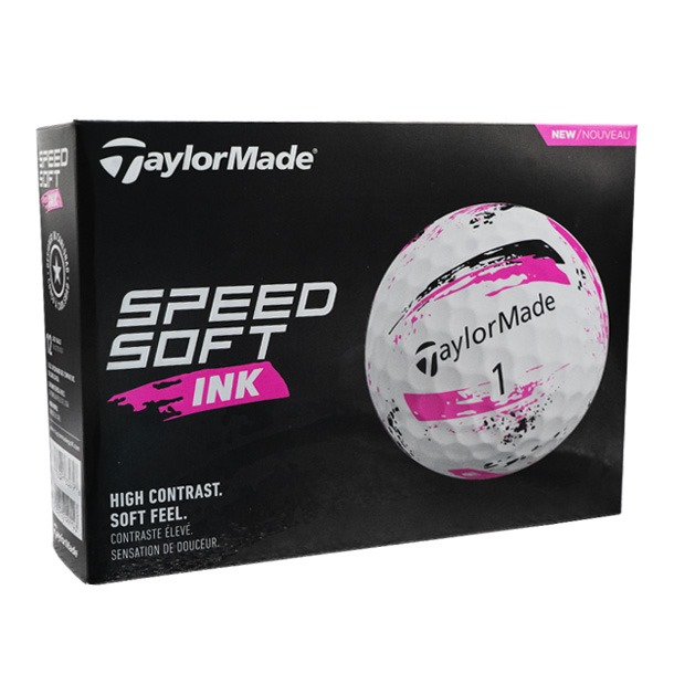 TaylorMade SpeedSoft Ink Pink Golf Balls